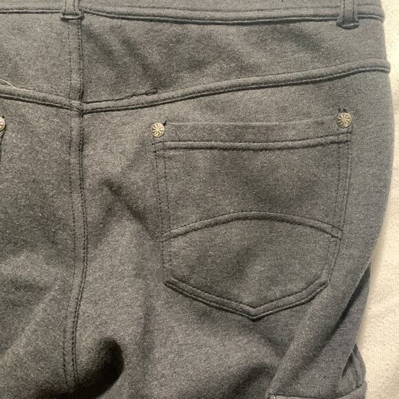 Athleta womens size 6 tall gray cargo relaxed pants skinny khaki - Picture 9 of 11